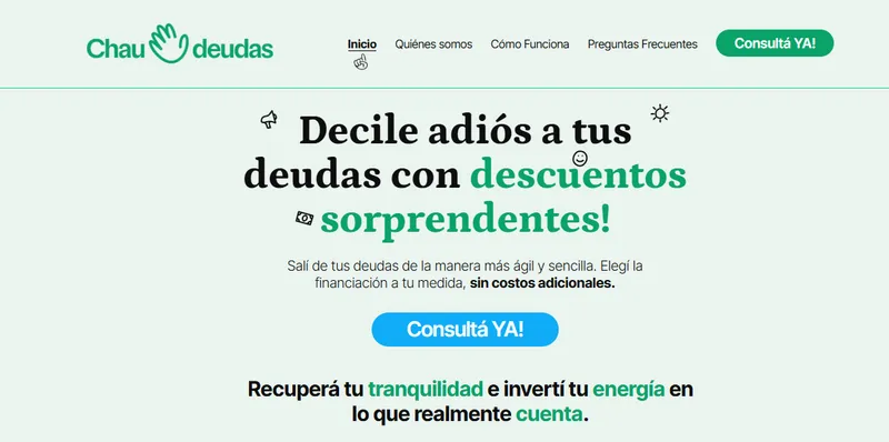 Chau Deudas - Backoffice — screenshot